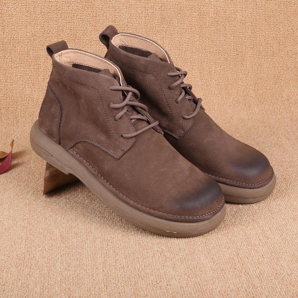 2025 Men's Wide Toe Retro Suede Leather Casual Shoes - Soft, Breathable & Timeless