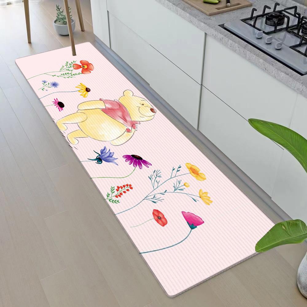 Entrance Front Door Doormat Winnie the Poohs Non-slip Kitchen Rug Living Room Rugs Balcony Bathroom Foot Mat Floor Mats Carpet