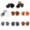 Guantes Pata de Lobo Piel Sintética Gato Manoplas sin Dedos Invierno Cálido Cosplay Halloween Disfraz de Fiesta de Lujo Accesorios