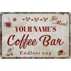 1pc Personalized Dutch Curacao Sign  Customizable 2D Flat Vintage Retro Aluminum 4010cm GarageHome Wall Decor Custom Text