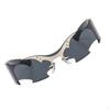 Rimless Sunglasses Cyberpunk Sun Glasses for Rave Halloween Adults Street Beach