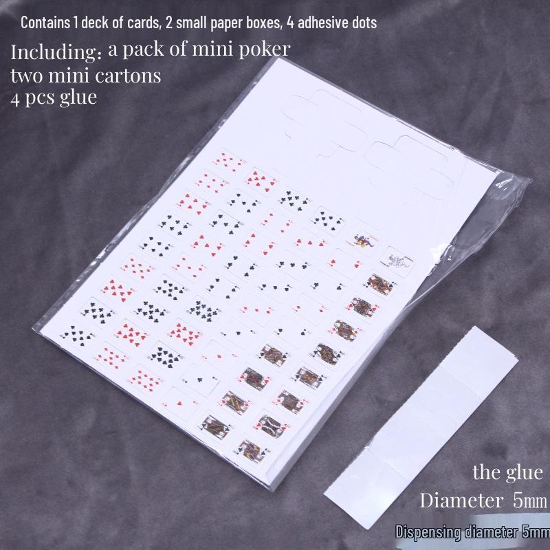 Miniature Dollhouse Playing Cards for BJD & Blythe Doll Photography Props
