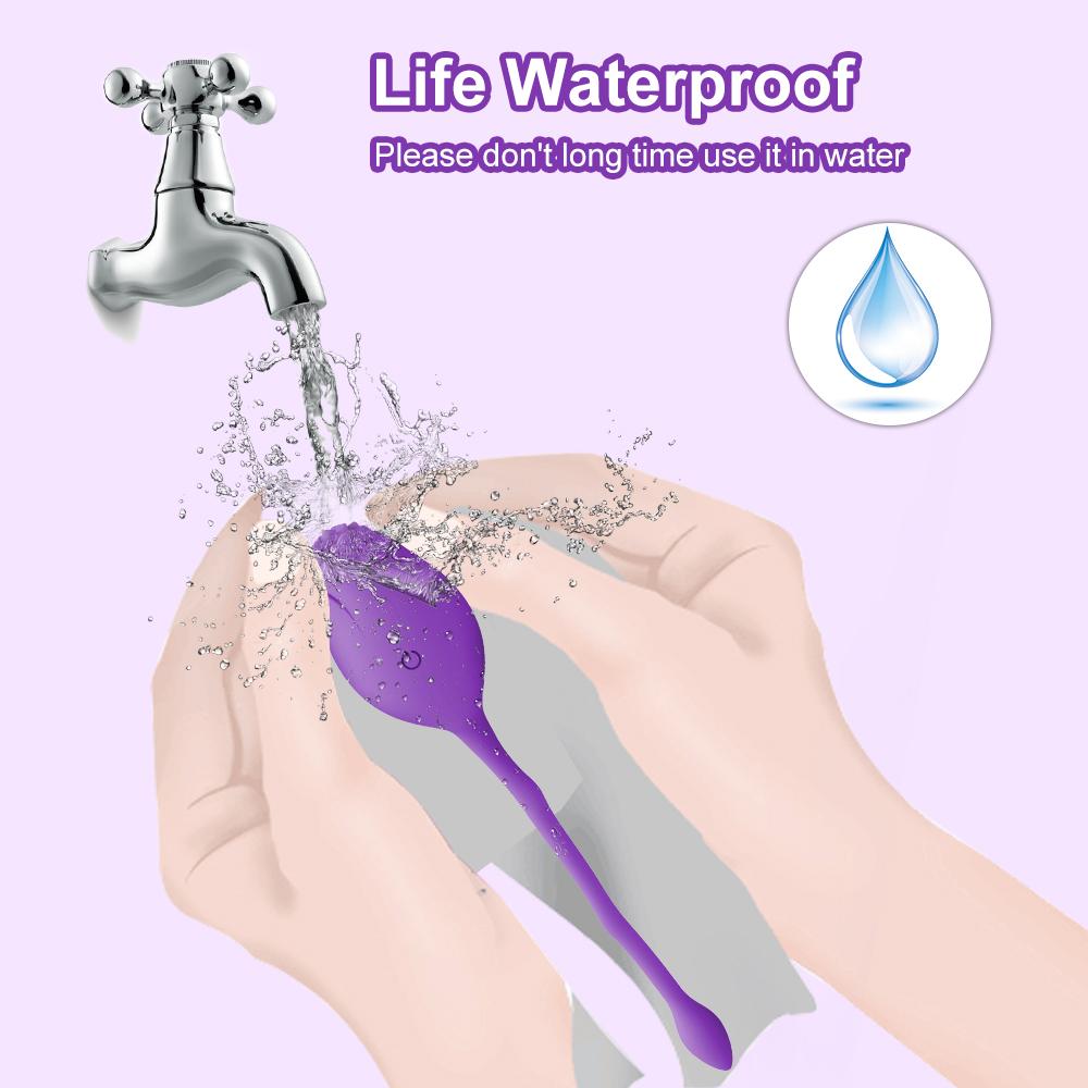 POMFW 12 Vibrator Modes Clitoris Stimulator Rechargeable Vibrating Egg Waterproof Vaginal Kegel Balls Wireless Remote Control Sex Toys for Women