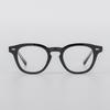 SBKA Ted2-C01 Round Horn-Rimmed Glasses (Blue Light Blocking)