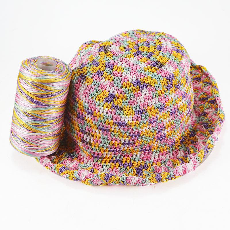 Ice Hemp Silk Thread Fine Thread Hand-Woven Hat Slipper Thread Summer Cool Hat Ice Silk Thread Hollow Thread Diy Hat Thread