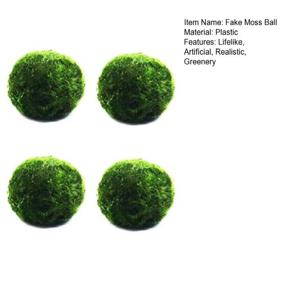 Artificial Moss Rocks, Decorative Green Moss Balls, Fake Moss Covered Stone for Floral Arrangements, Photography Props, Fairy Gardens, Crafting