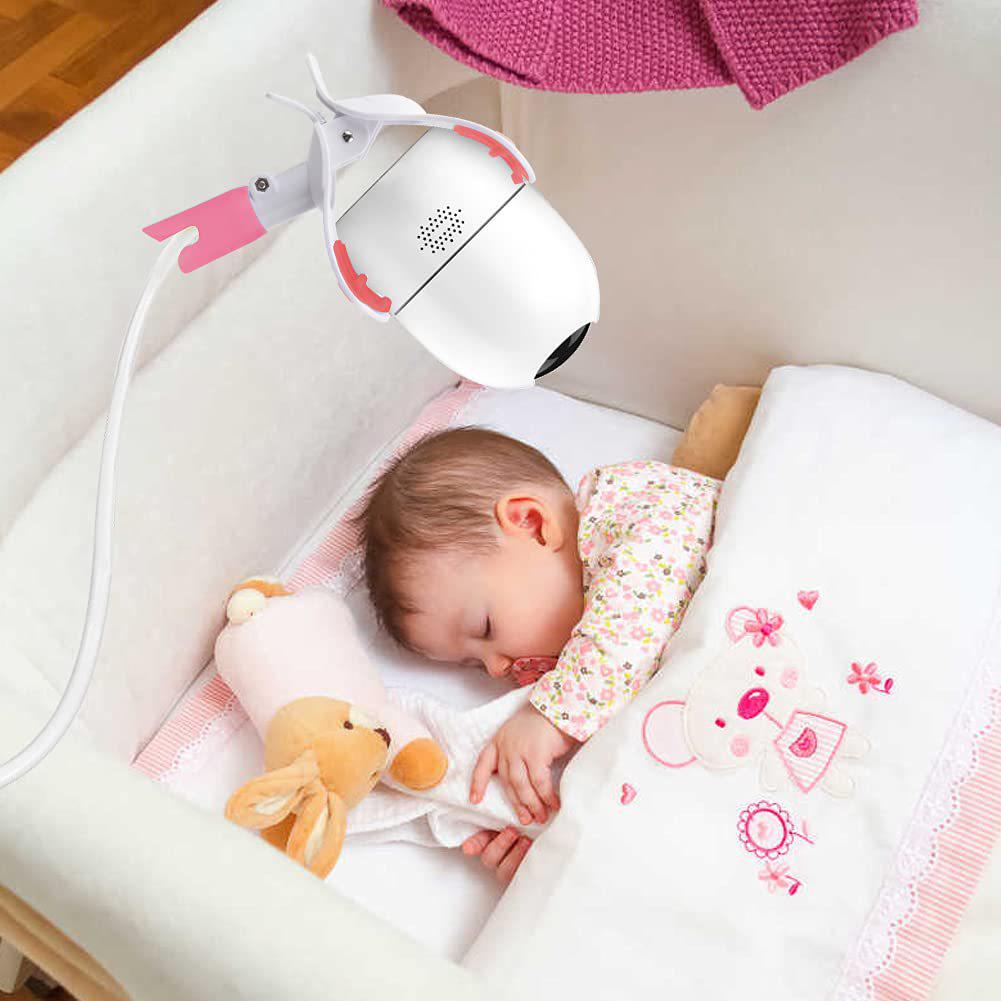 Baby Monitor Pan-Tilt Camera Mount with Clip - Home Monitoring System