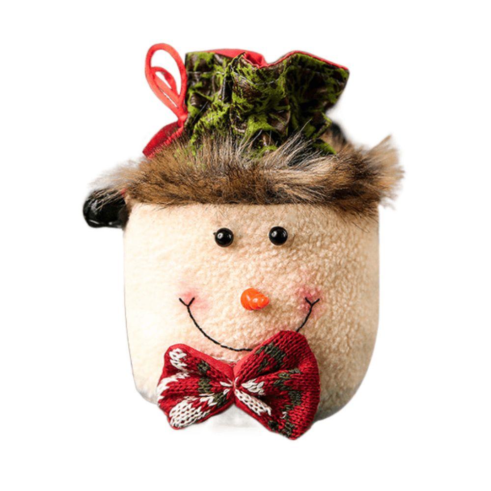 Săculeț cu șnur imprimat cu Moș Crăciun Decor de petrecere Săculeț Fructul Păcii Sac de cadouri de Crăciun Sac de bomboane Geantă de mână