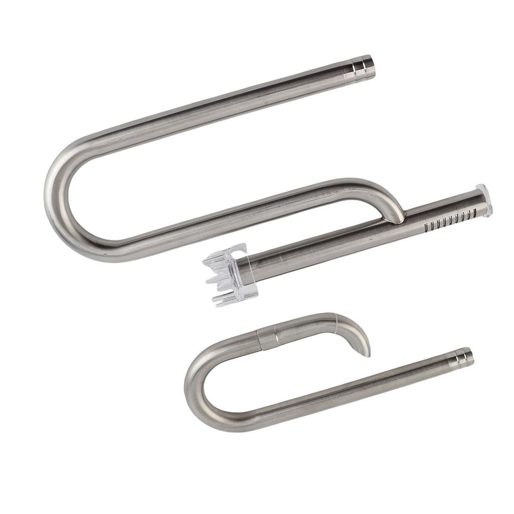 Fish Tank Stainless Steel Pipe Surface Skimmer Aquarium Inflow and Outflow Pipe Set16 Pipe Surface Skimmer