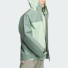 Adidas X National Geographic Color Block Double Layer Sports Hooded Outdoor Hiking Waterproof Windproof Breathable Jacket Men Jacket IS9521