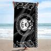 Aso Chlef Print Beach Towel, Large Soft Quick Dry Towel for Beach Camping Swimming