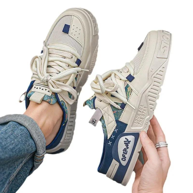 Men Half Slipper Slip-on Men Casual Shoe Breathable Platform Sneakers Comfortable Outdoor Slippers Zapatos Hombre 2025