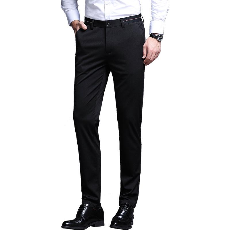 Pantalones casuales para hombre estiramiento negocios pequeños pantalones  rectos para hombres Moda juvenil Slim pantalones para hombres comprar a  buen precio — entrega gratuita, reseñas reales con fotos — Joom
