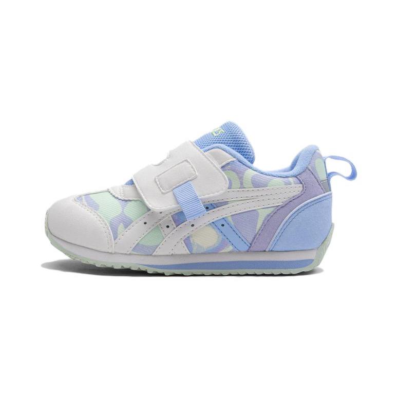 Asics Idaho Mini Анти-удар и дышащие Низкие детские кроссовки для бега Синий Белый 1144A345-101 30