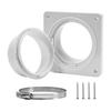 Upgrades 6 Layer Aluminum Dryer Vent Hose Incorporating Reinforced Steel Wire PVC Coating for Enhances Tear Resistance