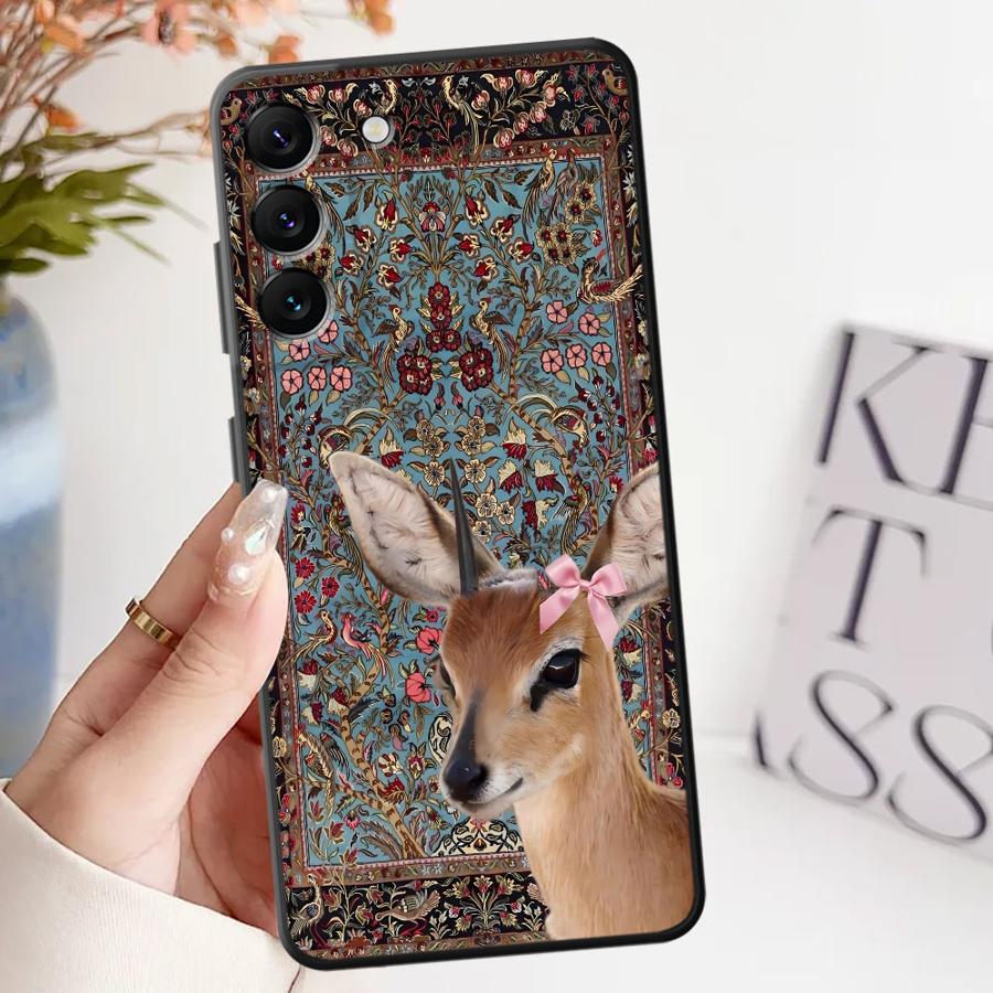 Case for Samsung Galaxy A52 A36 A26 A72 A24 A32 A53 A35 A25 A71 A22 A73 A51 A23 A55 A41 Phone Cover Persian Carpet Floral Galaxy A56 5G