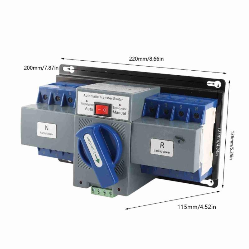 1ks Mini 63A 4P Dual Power Automatic Transfer Switch