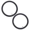2PCS Black Inner Tube Replacement Bike Tires Tube  for BMX, Road, Mountain and  City Bikes