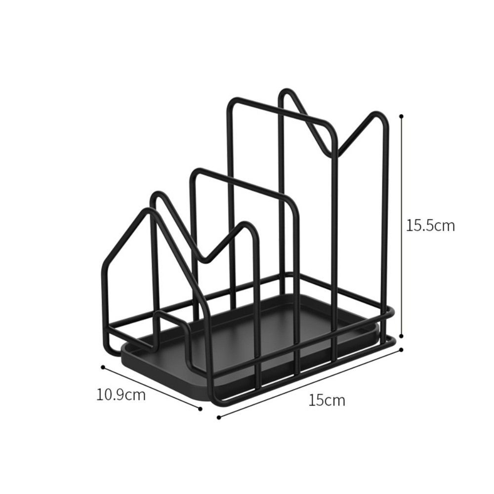 Multi Layer Kitchen Storage Rack Hollow Design Cutting Board Holder New Pan Lid Organizer Kitchen