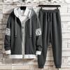 Traje deportivo informal para hombre, chaqueta y pantalón, dos piezas.