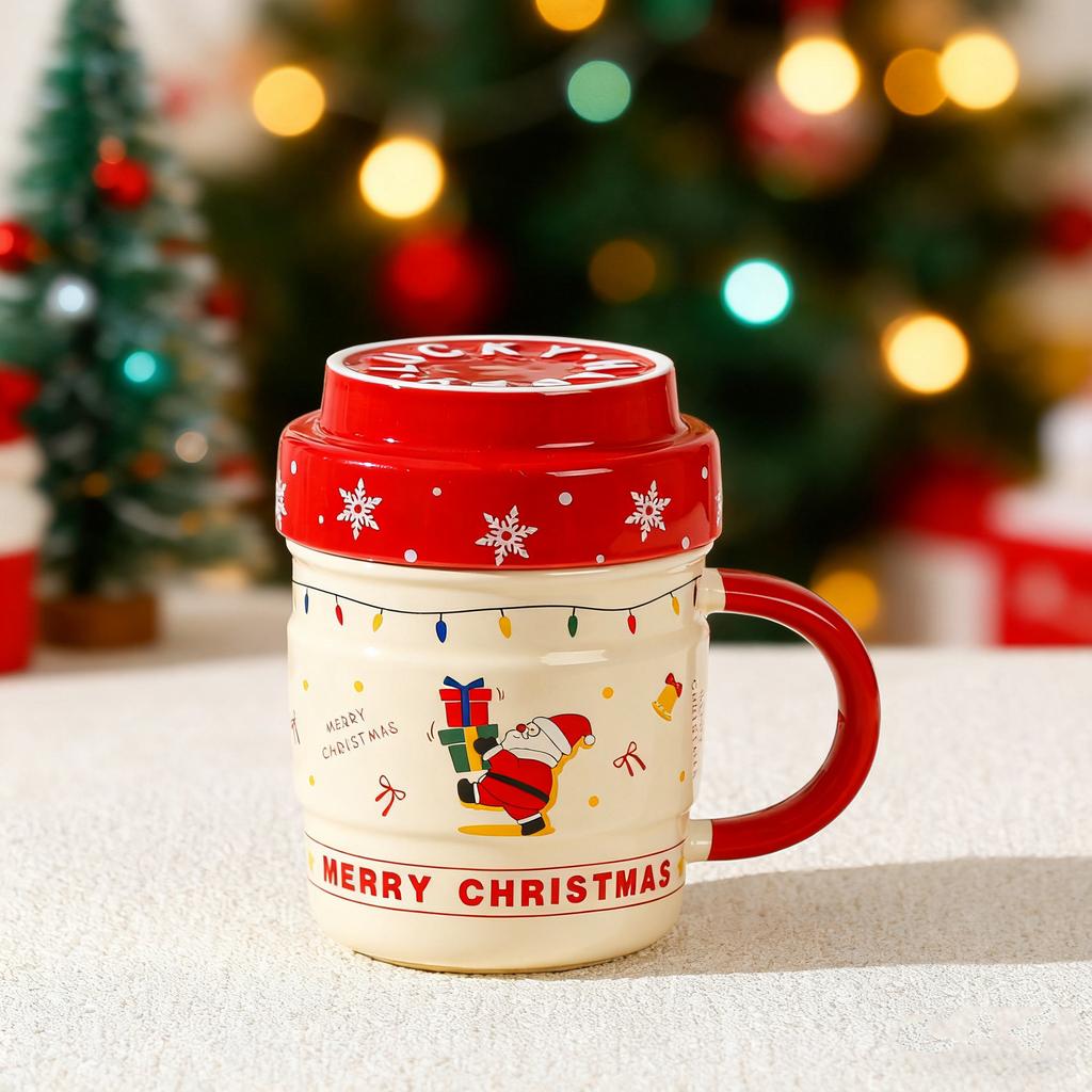 New Christmas Dust Mark Cup Gift Box Set Small Gifts Couple Water Cup Household High Value Gifts