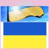 Uv-resistant Ukrainian National Flag For Garden Decoration