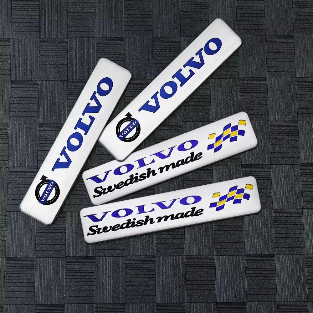 3D Emblem Aufkleber Logo Auto Kotflügel Plakette Kofferraum Aufkleber Für Volvo ES90 EC40 EX40 EM90 XC90 V90 V60 XC60 V40 S80 S60 S90 XC40 XC70
