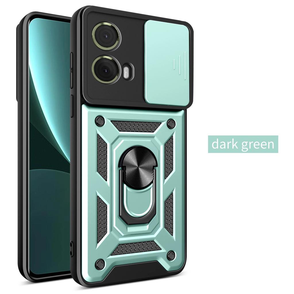Shockproof Armor Case for Motorola Edge 50 40 NEO 30 Pro Ultra Fusion G04 G34 G84 G54 G42 Ring Holder Slide Lens Protect Cover