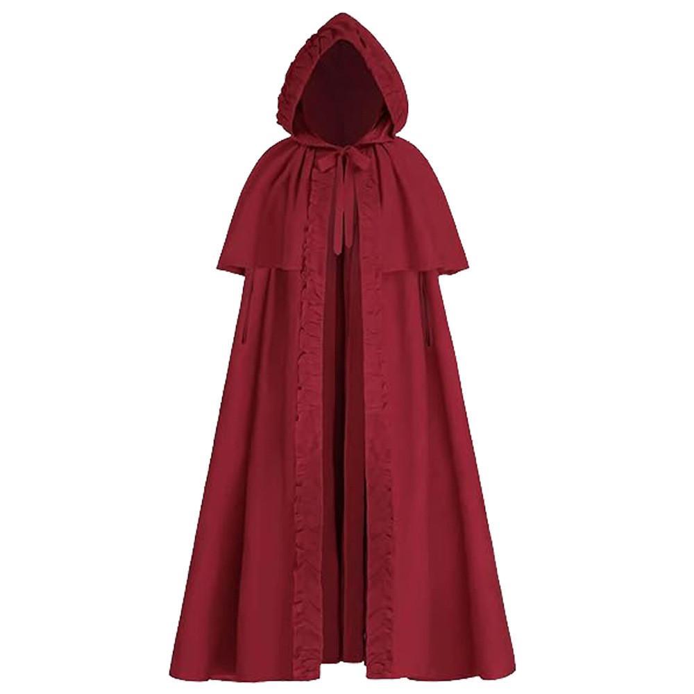Elf Knight Cape Medieval Role Play Cloak With Polyester Material For Halloween And Theatrical Use