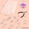 DIY Epoxy Resin Crystal Letter Silicone Set for Key Pendant Crafting