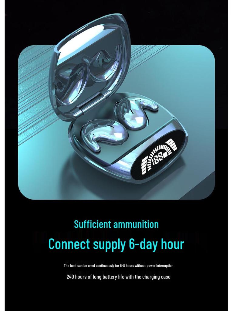MD528 Ultra-Thin Wireless Bluetooth Earphones: Bestselling In-ear Sleep Device with Dual Host Technology