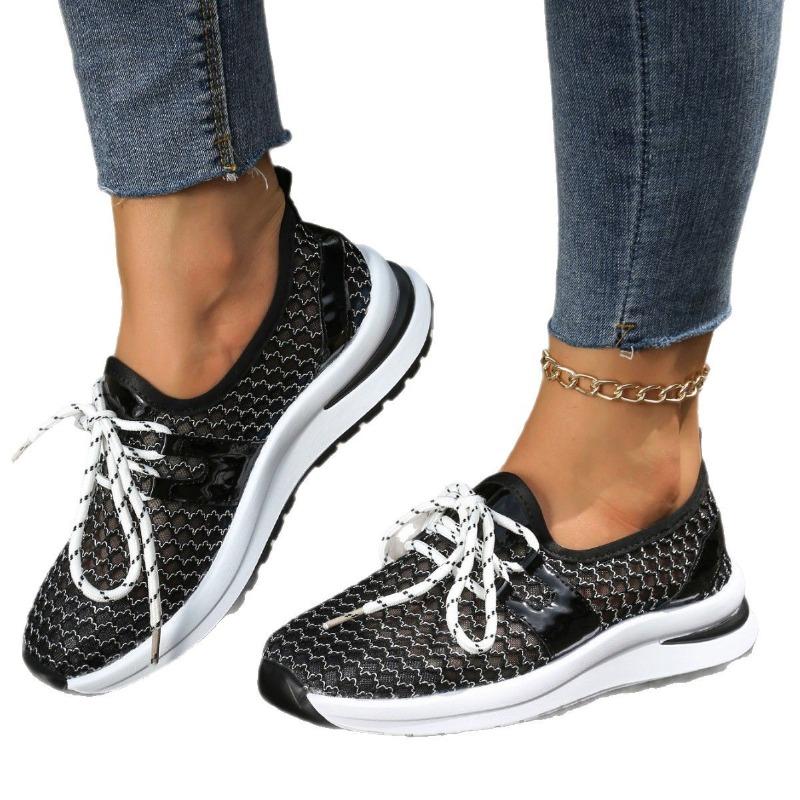 Fashion Women's Summer New Mesh Breathable Thick-soled Casual Shoes Daily Versatile Outdoor Sneakers Fashionable Non-slip Sports Shoes