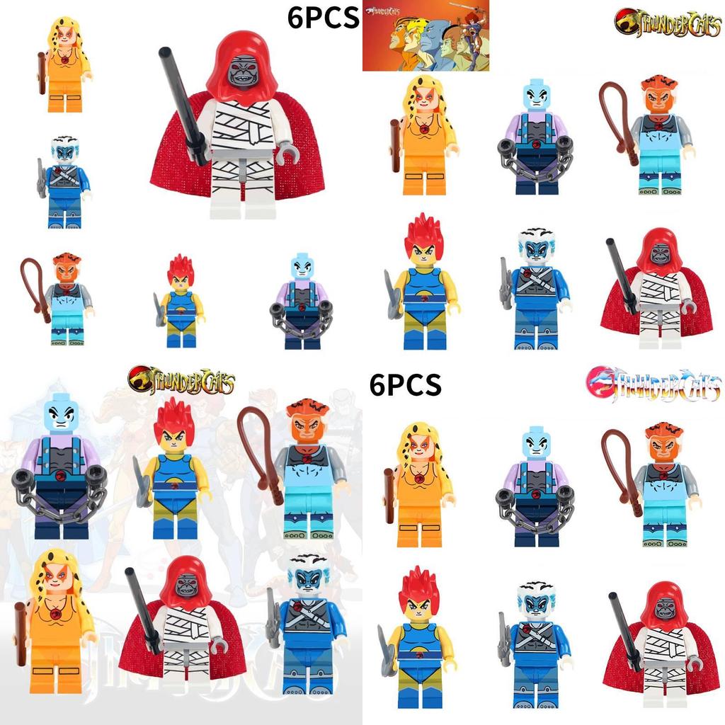 Interlocking Tiger Warrior Cat Thunder Cat Building Toy Abs Plastic 38 Pieces 4.5cm