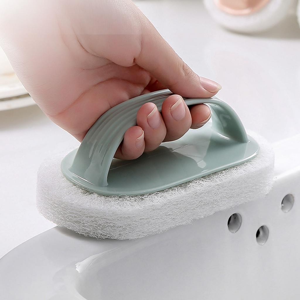 Kitchen Sponge Bathtub Pool Scrub Brush Strong Scouring Washing Cleaning Brush for Cleaning Shower