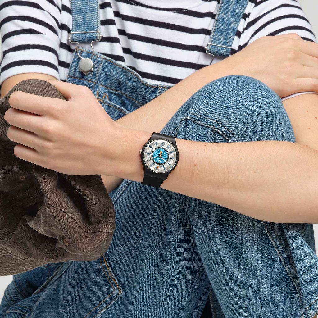 SWATCH Men 41mm Gray Watch SO32B119 SO32B119