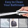 3 Modes Pressurized Shower Head Sliver High Pressure Rainfall  Bathroom Handheld Showerhead Set with Hose and Holder Accessories