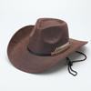 Autumn and winter European, American and western cowboy hats fashion woolen jazz hats men's and women's British fedora hats