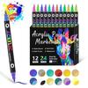 Paint Markers 24/48/36 Colors Paint Pens Acrylic Markers 1.5mm Round Tip Paint Pen Acrylic Paint Pens For Painting 10ml