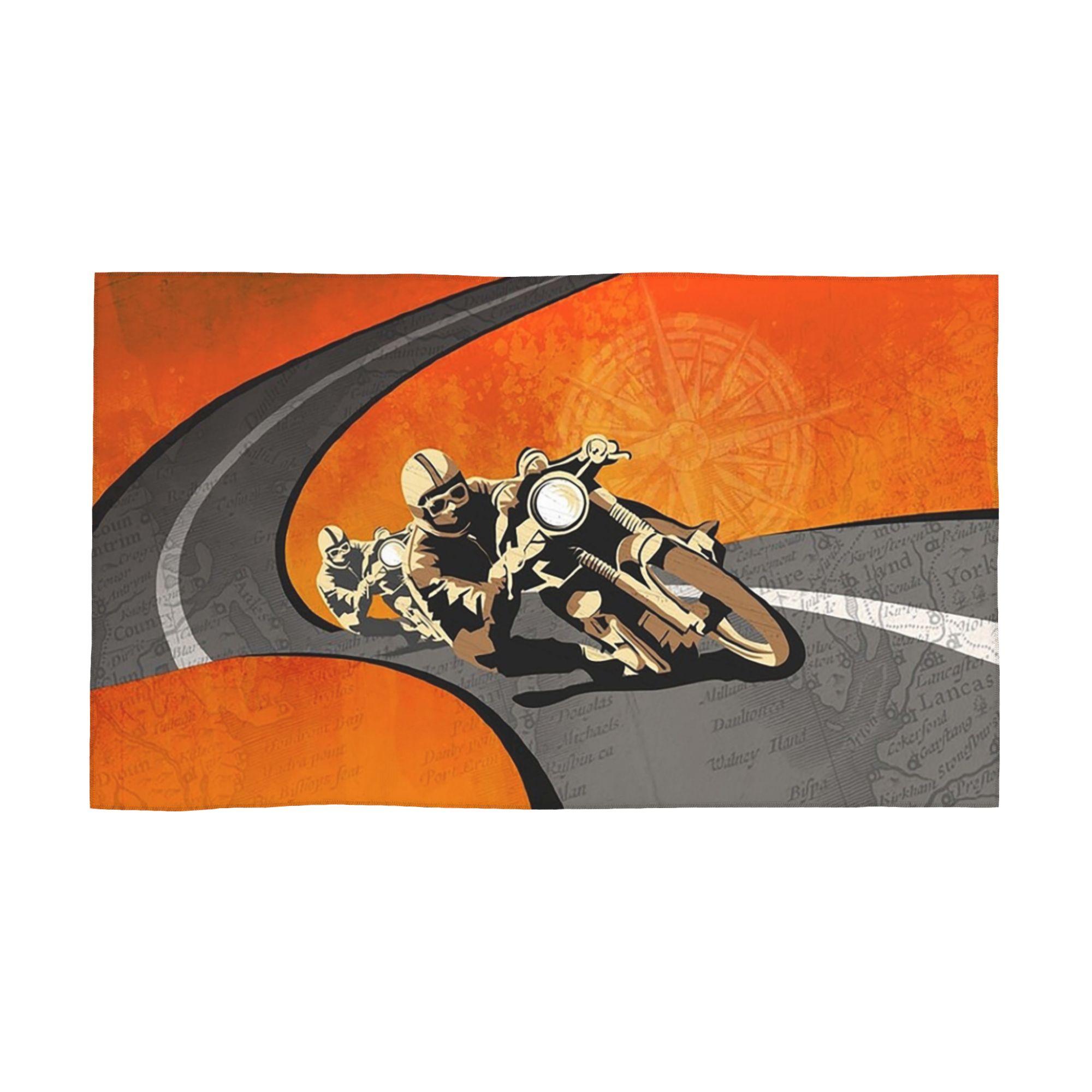Motorcycle Races Isle Of Man TT Soft Face Towel Quick Dry Pool Bath Cotton Towels Absorbent Quick W40*H60(CM)