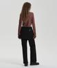 Jenyujeu Layered Skirt Bootcut Pants - Black