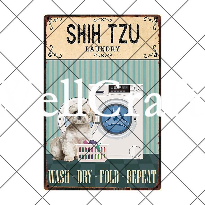 [ Wellcraft ] Pet Shih Tzu Dog You Are My Sunshine Beer Bath Shop Art Metal Tin Sign Wall Poster Iron Painting Pub D-14 20*30 CM