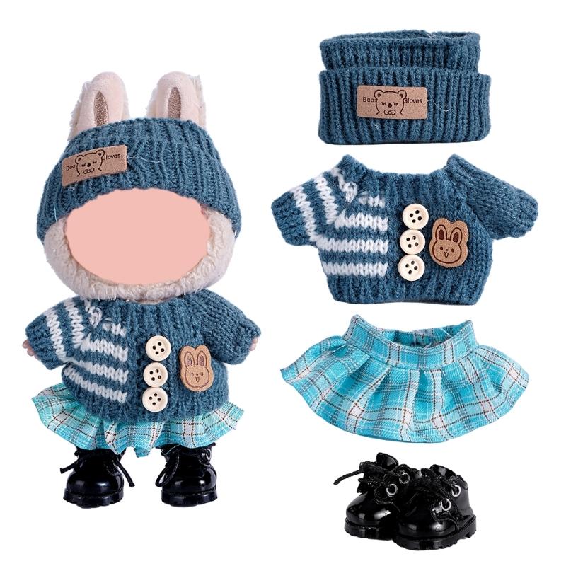 Fashion Doll Clothing Set For Anime Figure Doll 17cm Standing Doll Display Children Interactive DressingUp Doll Clothes