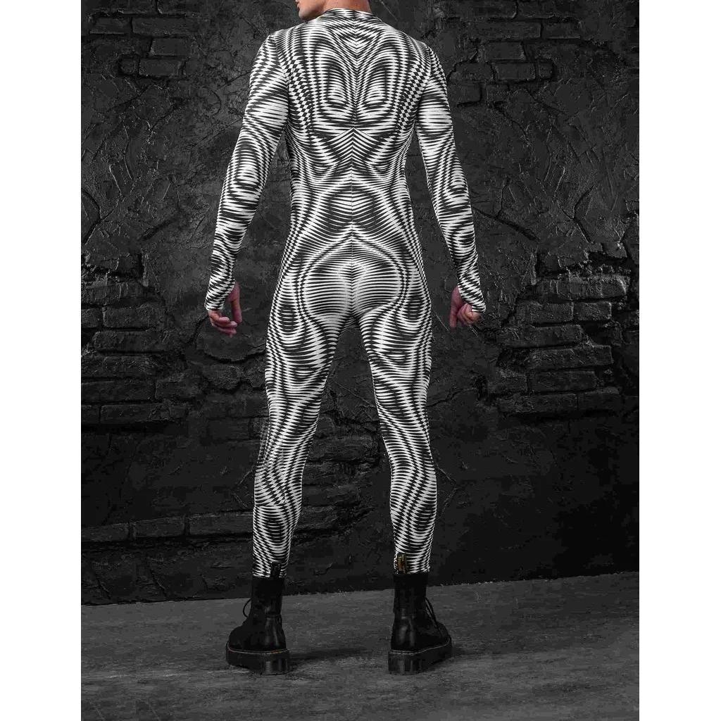 3D Digitaltrykk Sceneopptreden Kostymer Voksne Halloween-arrangementer Karneval Temafest Cosplay Antrekk Latespill Jumpsuit