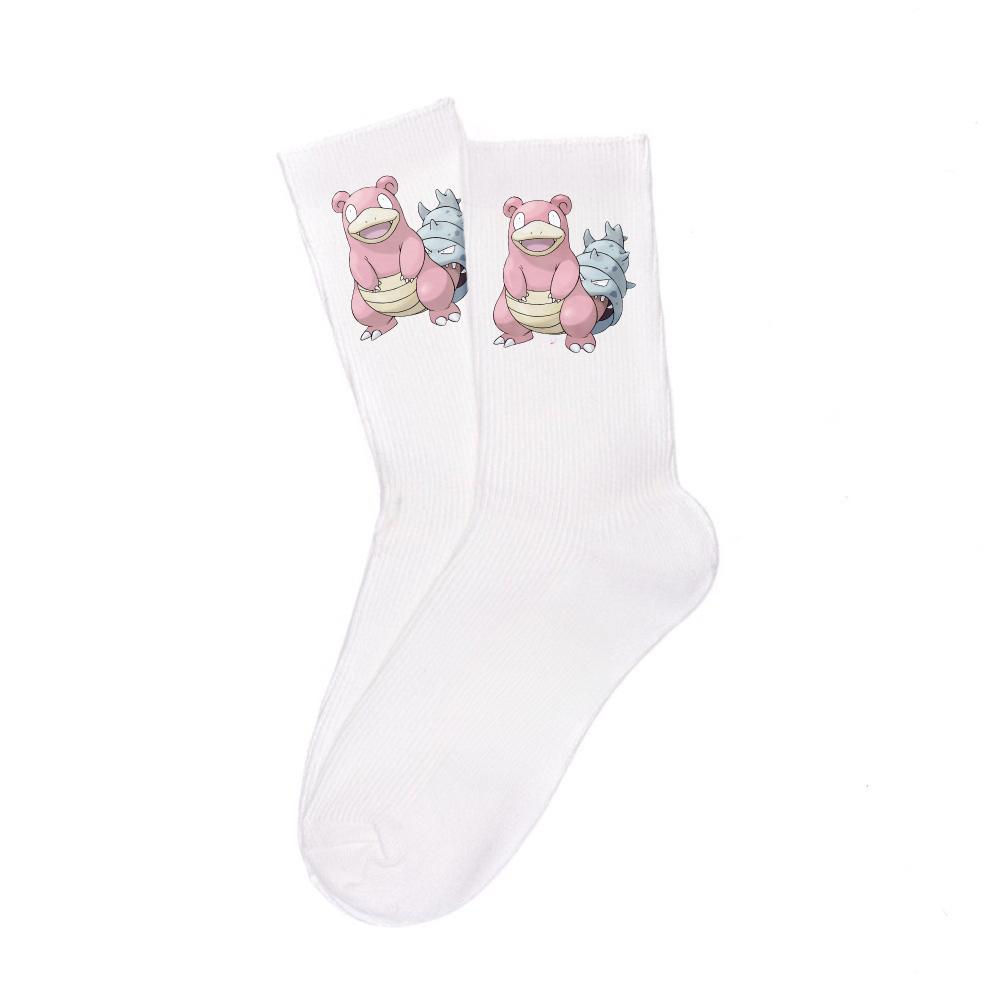 Cartoon White Cotton Socks Unisex Breathable Sports Socks Anime Collectibles Cute Trendy Fashion Unique Birthday Gifts