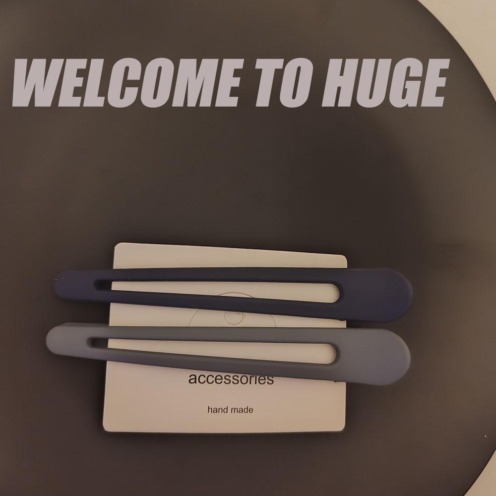 

2 шт. Модные большие однотонные заколки для волос, боковые зажимы для волос для девочек, женщин, леди, повседневные функциональные аксессуары для волос для макияжа