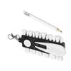 Golf Tees Carriers with 12 Tees, Golf Divot Repair Tool, Pencil, GolfBall Markers Hanging Tees Holder Keychain Golf Accessory