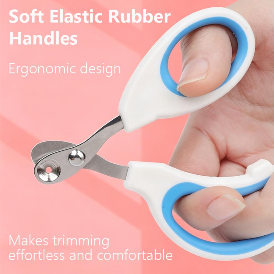 Round Hole Anti-Quick Cat Nail Clippers, Stainless Steel Pet Nail Trimmers, Kitten Nail Cutter, Pet Grooming Claw Clipping Tool