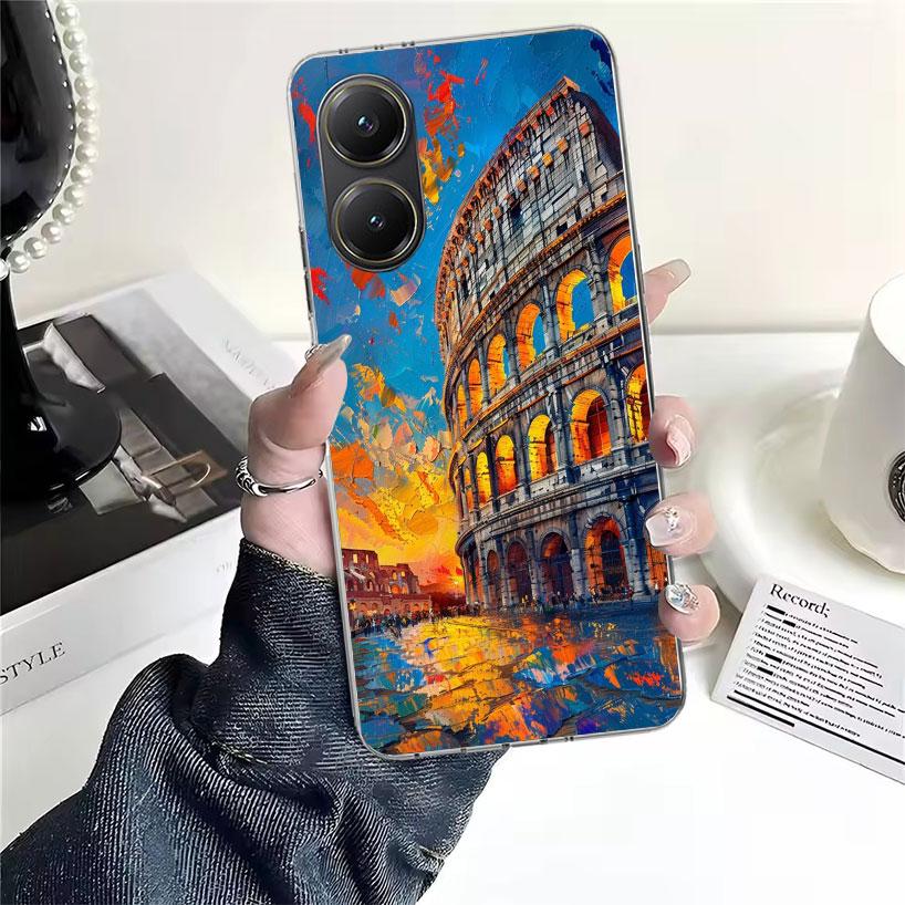 Roman Colosseum Soft Phone Case For Xiaomi Redmi 15C 15 13C 13 Poco X5 X6 X7 F7 Ultra M7 12C 12 10 10C 9C 9A 9T 9 Fundas Poco X3