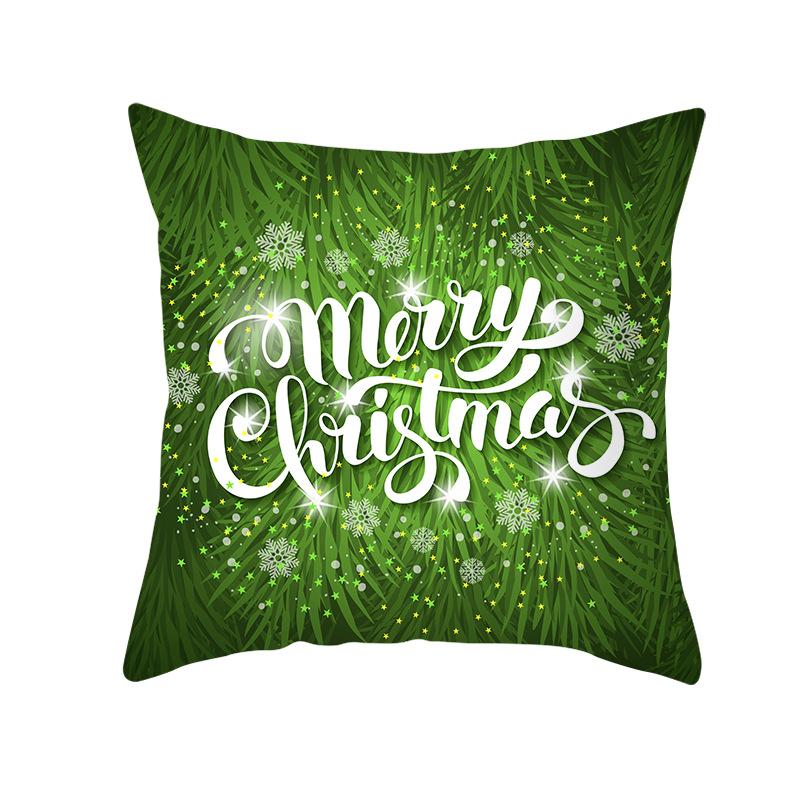 Fresh Green Christmas Pillow Cover Home Ornament Pillow Sleeping Pillow Cushion Cover Premium Durable Quality Useful