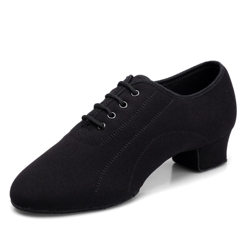 Scarpe da ballo da allenamento con tacco basso per jazz moderno in tessuto Oxford da uomo e da donna Scarpe da ballo professionali per yoga